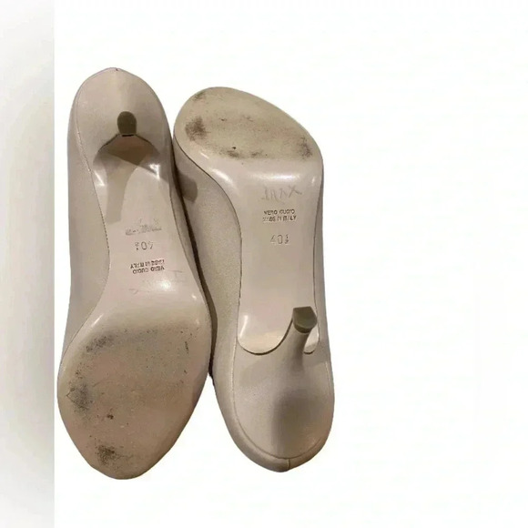 Red by Valentino Peep Toe Pink Leather kitten Heel Shoes Size 9.5 - Picture 5 of 7